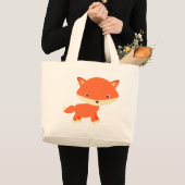 オレンジ孤 ラージトートバッグ (正面(商品))