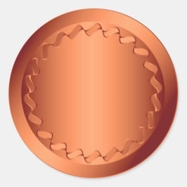 オレンジ封筒用シール ラウンドシール