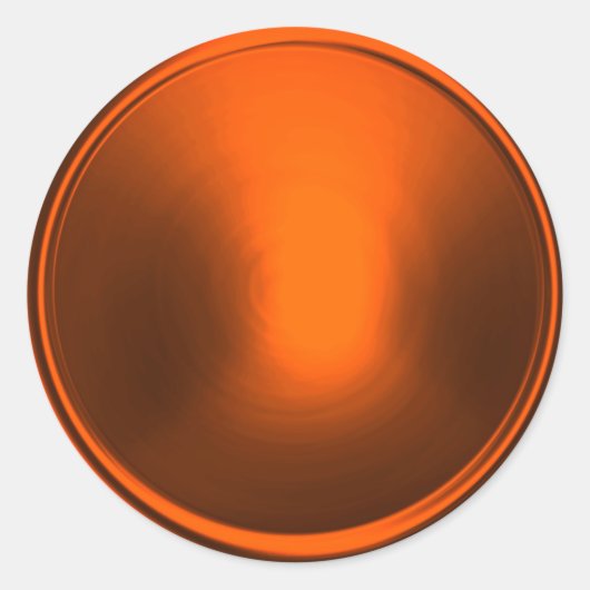 オレンジ封筒用シール ラウンドシール (正面)