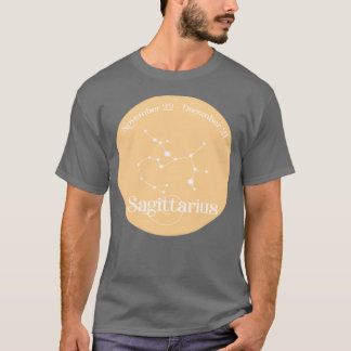 オレンジ射手座星座 Tシャツ
