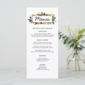 オレンジ小さなかわいこちゃんが途中の赤ちゃんシャワー メニュー (スタンド正面)