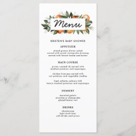 オレンジ小さなかわいこちゃんが途中の赤ちゃんシャワー メニュー