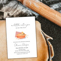 オレンジ小さなかわいこちゃんパイ花秋赤ちゃんシャワー