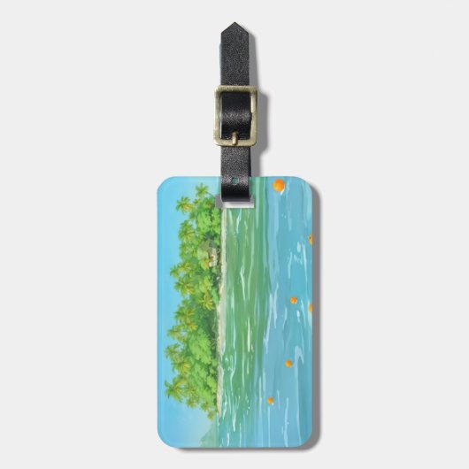 オレンジ島 ラゲッジタグ (正面縦)