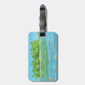 オレンジ島 ラゲッジタグ (裏面縦)