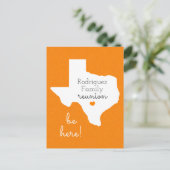 オレンジ州のテキサス州ファミリー懇親会はがき ポストカード (スタンド正面)