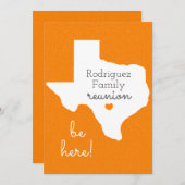 オレンジ州オブテキサス州ファミリー懇親会招待状 招待状 (正面/裏面)