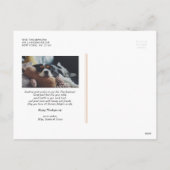 オレンジ常に感謝の引用文感謝祭 シーズンポストカード (裏面)