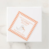 オレンジ幽霊エックストローハロウィンストローキッズ フェイバータグ (インサイチュ)