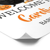 オレンジ幽霊ハロウィーンベビーはブルーイングへようこそ ポスター (角)