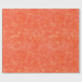 オレンジ幾何学的なパターン ラッピングペーパー (フラット)