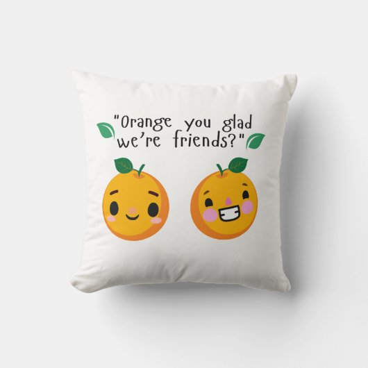 オレンジ引用文 クッション (正面)