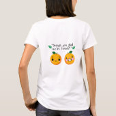 オレンジ引用文 Tシャツ (裏面)