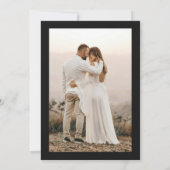 オレンジ彼女は彼女のブーハロウィーンブライダルシャワーを見つけた 招待状 (裏面)