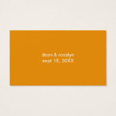 オレンジ応援バ結婚ブルのカスタムチケット (裏面)