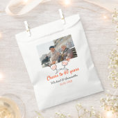 オレンジ応援60周年結婚の フェイバーバッグ (クリップ留めされた状態)