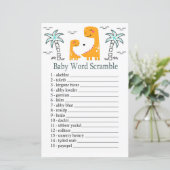 オレンジ恐竜ベビーの単語スクランブルゲーム (スタンド正面)