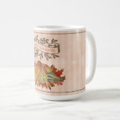 オレンジ感謝祭カボチャとスカッシュ コーヒーマグカップ (正面右)