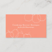 オレンジ手作りフルーツスケッチベーカリーレシピ 名刺 (正面)