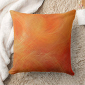 オレンジ抽象芸術ア絵画ート15 クッション (ブランケット)