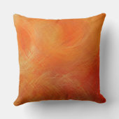 オレンジ抽象芸術ア絵画ート15 クッション (裏面)