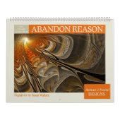 オレンジ抽象芸術フラクタル2026 カレンダー (カバー)