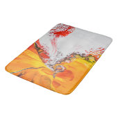 オレンジ抽象芸術ミニマル バスマット (アングル)