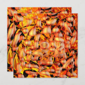 オレンジ抽象芸術 (正面/裏面)