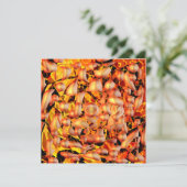 オレンジ抽象芸術 (スタンド正面)