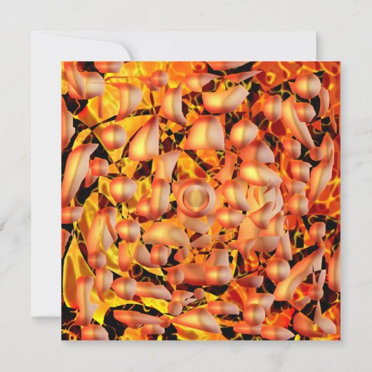 オレンジ抽象芸術 (裏面)