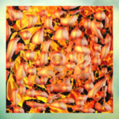 オレンジ抽象芸術 ウィンドウサイン (シート3)