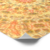 オレンジ抽象芸術 ポスター (角)