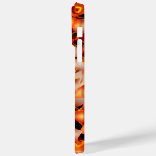 オレンジ抽象芸術 Case-Mate iPhoneケース (裏面 / 左)