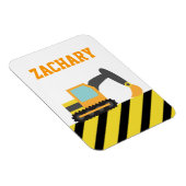 オレンジ掘削機、建築車両子供へ、 マグネット (右側)