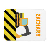 オレンジ掘削機、建築車両子供へ、 マグネット (横)