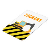 オレンジ掘削機、建築車両子供へ、 マグネット (左側)