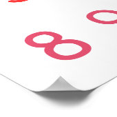 オレンジ数字ゼロ10から10先生キッズルーム ポスター (角)