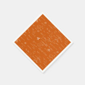 オレンジ数学の方程式グラフィック卒業 スタンダードカクテルナプキン (角)