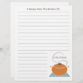 オレンジ料理ポットのキッチンから…レターヘッド (正面/裏面)