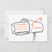 オレンジ新しいアドレスメールボックスの移動 (正面)