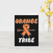 オレンジ族白血病認識度リボンサポートグラ カード (黄色い花)