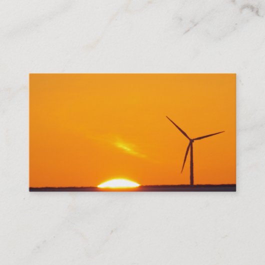 オレンジ日没の名刺 名刺 (正面)