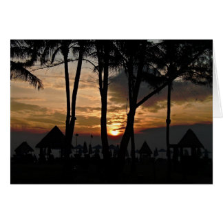 オレンジ日没のthialand