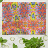 オレンジ星の島2 キッチンタオル (折り畳み)