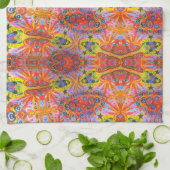 オレンジ星の島3 キッチンタオル (折り畳み)