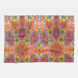 オレンジ星の島3 キッチンタオル