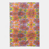 オレンジ星の島3 キッチンタオル (縦)