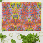 オレンジ星の島4 キッチンタオル (折り畳み)