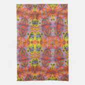 オレンジ星の島4 キッチンタオル (縦)