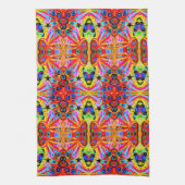 オレンジ星の島 キッチンタオル (縦)